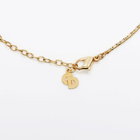 Christian Dior logo Necklace gold WS12645