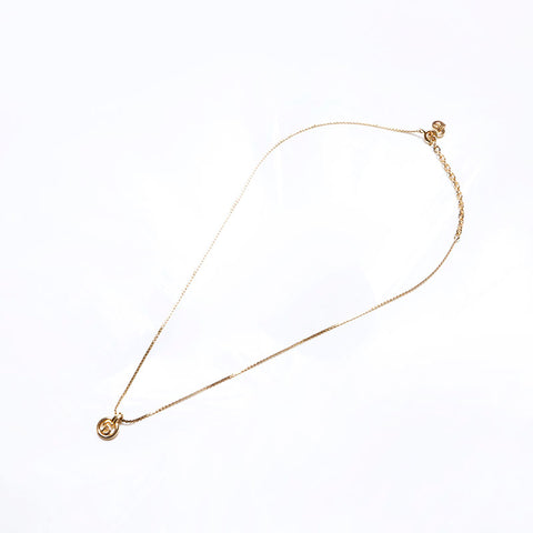Christian Dior CD logo Necklace gold WS12646