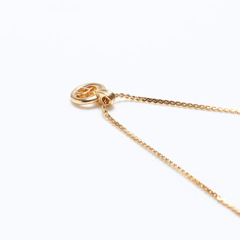 Christian Dior CD logo Necklace gold WS12646