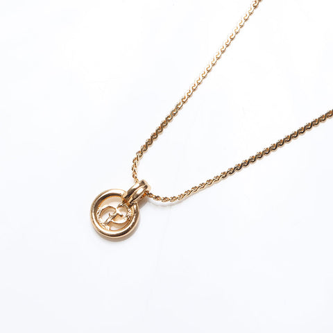 Christian Dior CD logo Necklace gold WS12646