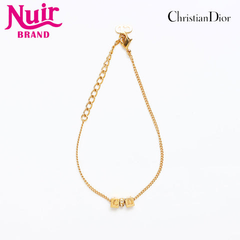 Christian Dior CD logo bracelet gold WS12647