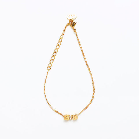 Christian Dior CD logo bracelet gold WS12647