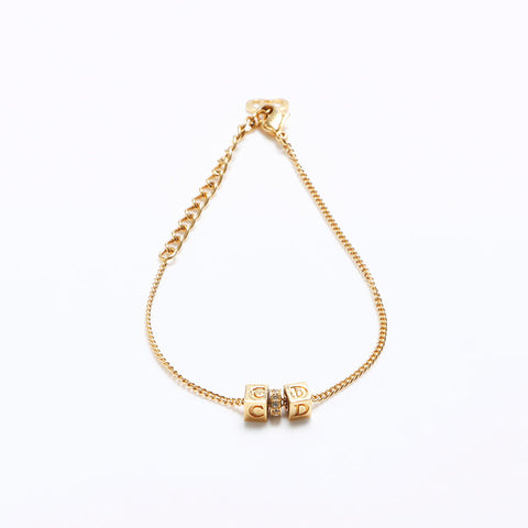 Christian Dior CD logo bracelet gold WS12647
