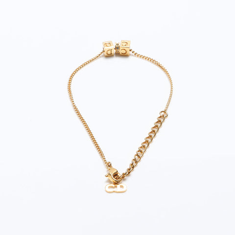 Christian Dior CD logo bracelet gold WS12647