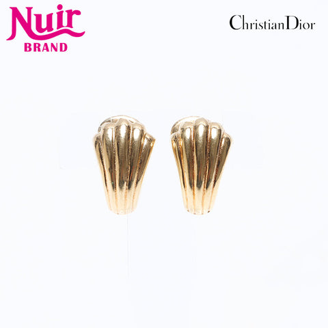 Christian Dior Shell motif Earring gold WS12649