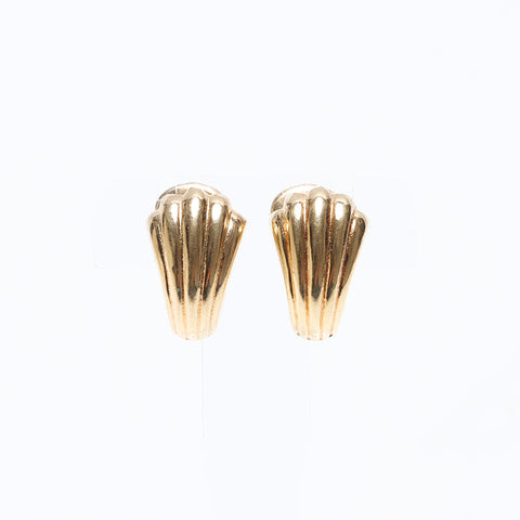 Christian Dior Shell motif Earring gold WS12649