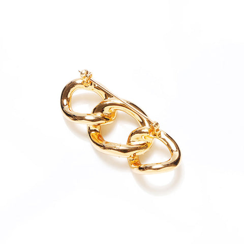 Christian Dior Rhinestone Brooch gold WS12650