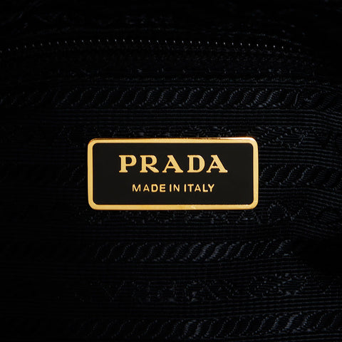 プラダ PRADA テスート ゴールド金具 2way 408735 ハンドバッグ ブラック WS12659