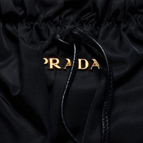 プラダ PRADA テスート ゴールド金具 2way 408735 ハンドバッグ ブラック WS12659