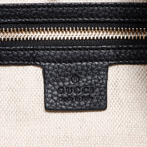 Gucci互锁G流苏皮革SOHO肩带黑色WS12661