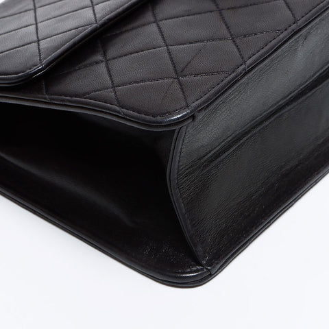 Chanel Chanel Matelasse Twitlock Half Flap肩带黑色WS12663
