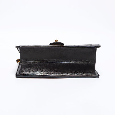 Chanel Chanel Matelasse Twitlock Half Flap肩带黑色WS12663