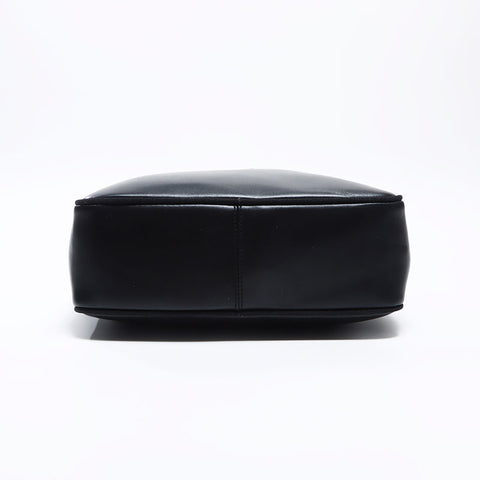 Salvatore Ferragamo Vara Leather Gold Metal Shoulder Bag black WS12681