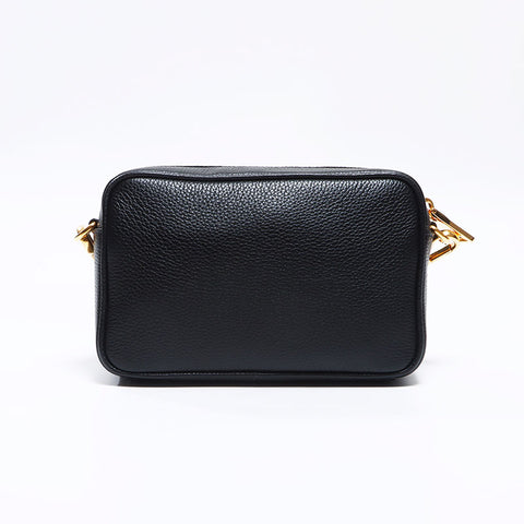 Prada -Kamera Bag Bandoriella Gold Hardware Umhängetasche Schwarz WS12686