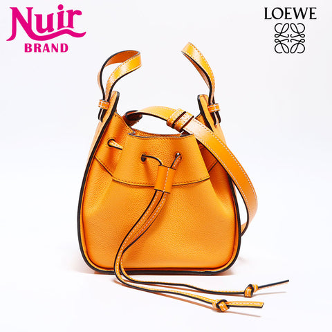LOEWE Hammock Mini Leather Shoulder Bag yellow WS12687