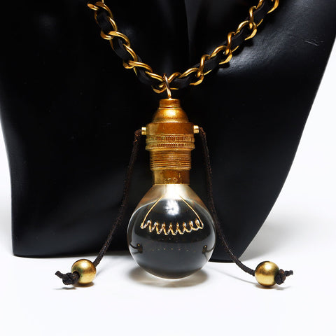 Chanel CHANEL 94P Gold Light Bulb 1994 Light Bulb Necklace Gold WS12699