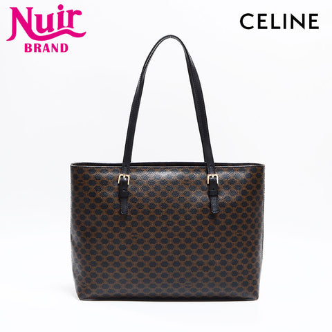 Celine Macadam Muster PVC -Einkaufstasche Brown WS12704