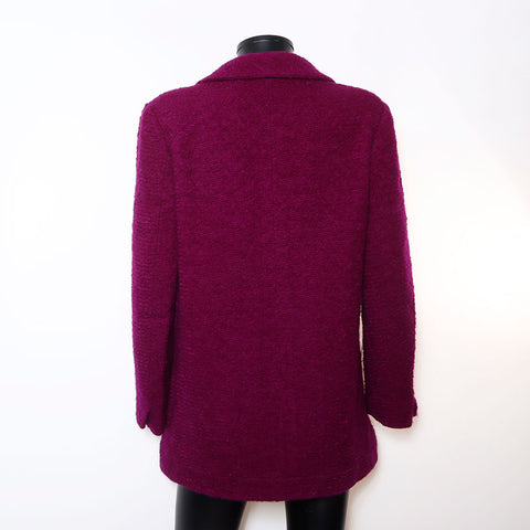 CHANEL Mohair blend 97A 1997 P09217V05781 COCO Mark button Size 38 Jacket purple WS12705