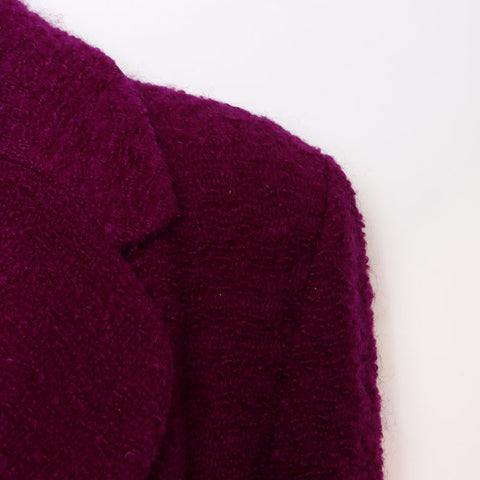 CHANEL Mohair blend 97A 1997 P09217V05781 COCO Mark button Size 38 Jacket purple WS12705