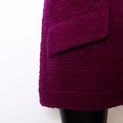CHANEL Mohair blend 97A 1997 P09217V05781 COCO Mark button Size 38 Jacket purple WS12705