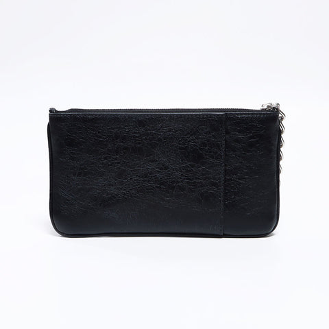 BALENCIAGA Le Cagole Giant Leather Wallet Pouch black WS12710