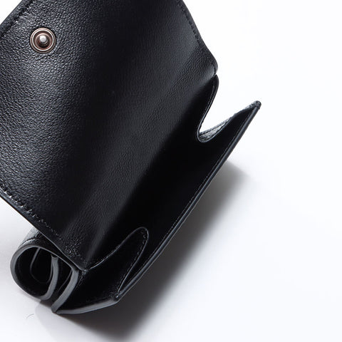 BALENCIAGA ×Adidas Adidas Mini Compact Collaboration Tri-fold wallet black WS12722
