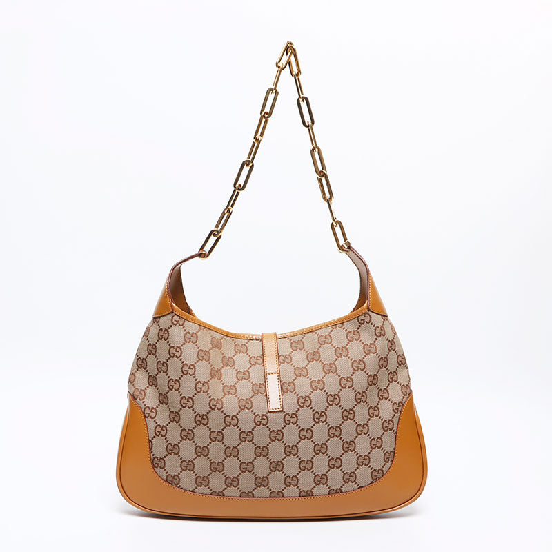 グッチ GUCCI GGキャンバス ジャッキー チェーン ショルダーバッグ