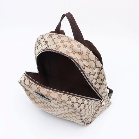 Gucci GG帆布背包/落日米色WS12738