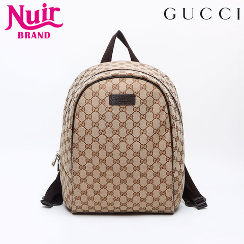 Gucci GG帆布背包/落日米色WS12738