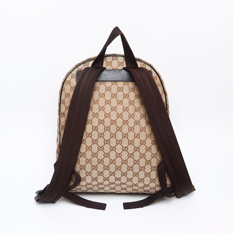 Gucci GG帆布背包/落日米色WS12738
