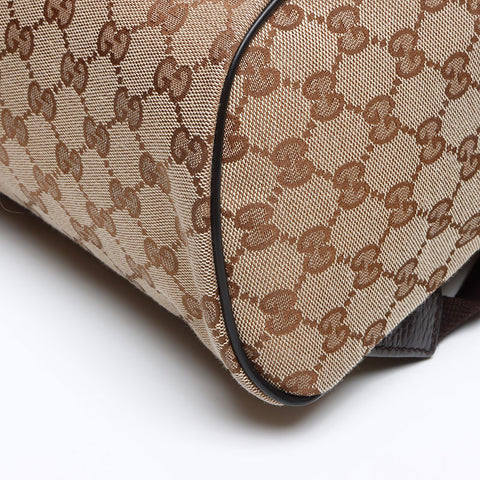 Gucci GG帆布背包/落日米色WS12738