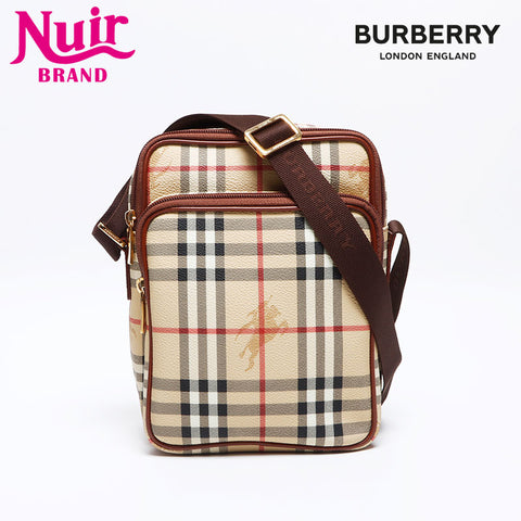 BURBERRY Novacheck PVC Shoulder Bag beige WS12741