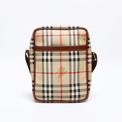 BURBERRY Novacheck PVC Shoulder Bag beige WS12741