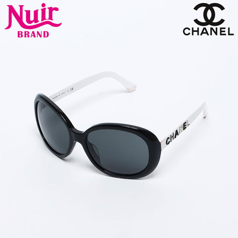 シャネル CHANEL ロゴ サングラス ホワイト ブラック WS12742