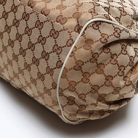 GUCCI GG Canvas Sukey 2way Shoulder Bag beige WS12744