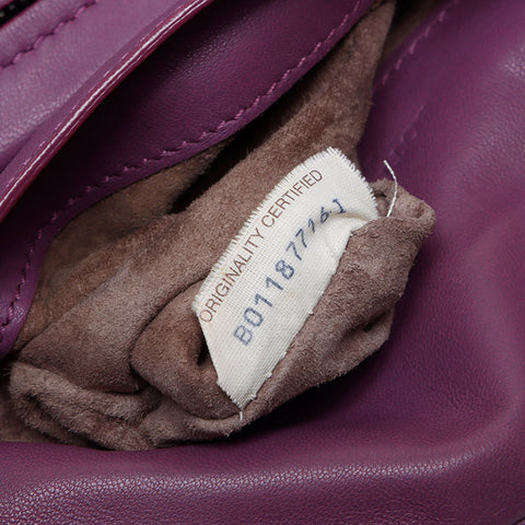 BOTTEGAVENETA INTRECCIATO Mini Chain Shoulder Bag purple WS12745
