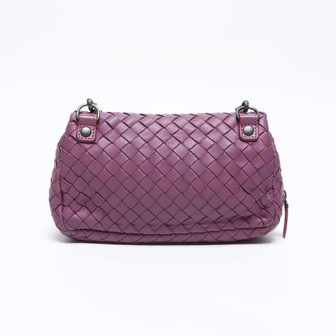 ボッテガヴェネタ BOTTEGAVENETA イントレチャート ミニ チェーン ショルダーバッグ パープル WS12745