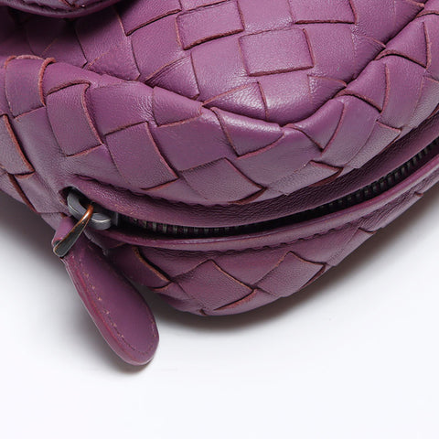 BOTTEGAVENETA INTRECCIATO Mini Chain Shoulder Bag purple WS12745