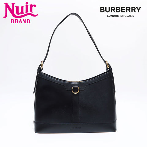 BURBERRY Leather lining Nova check Shoulder Bag black WS12755