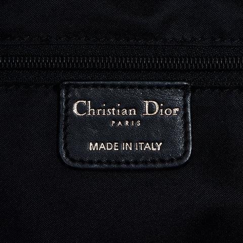 Christian Dior Leather Gypsy Shoulder Bag black WS12756