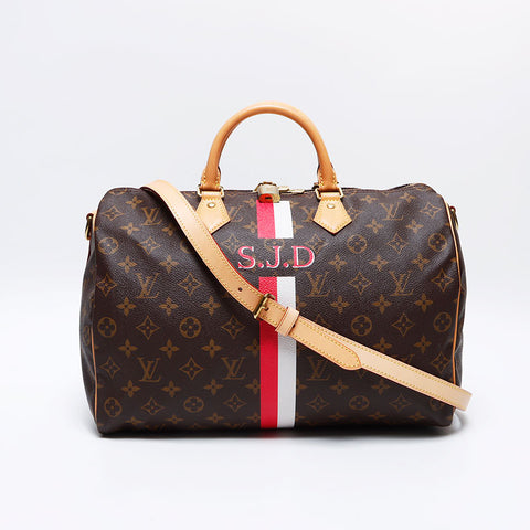 ルイ・ヴィトン LOUIS VUITTON スピーディ35 モノグラム 2way 2015年 ボストンバッグ ブラウン WS12760