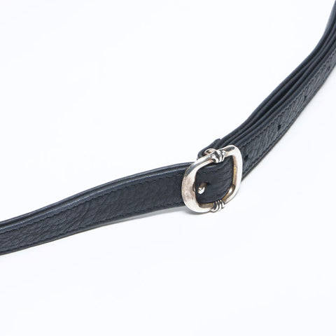 CHROME HEARTS Snat Pack Leather Waist bag black WS12766