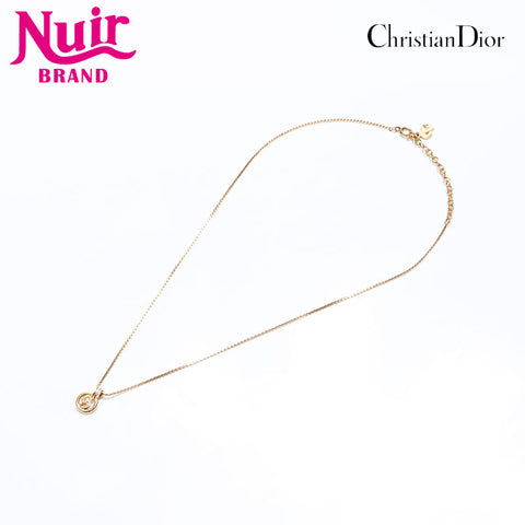 Christian Dior CD logo Necklace gold WS12769