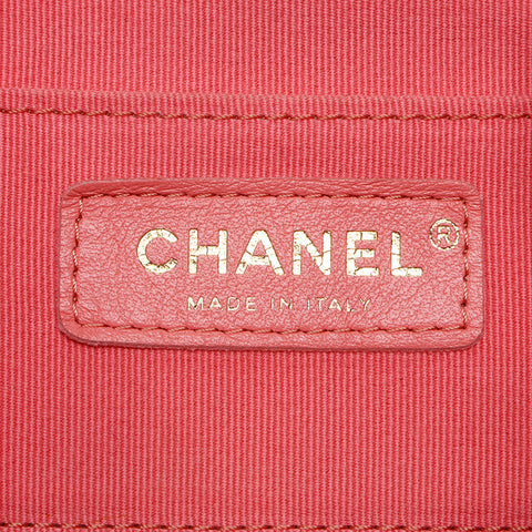 CHANEL Matelasse Lambskin Mini Chain Backpack Â· Daypack pink WS12771
