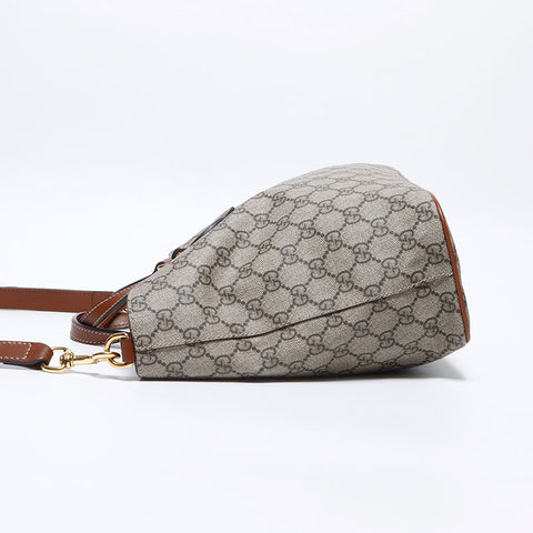 GUCCI GG Supreme 2way Handbag beige WS12773