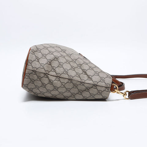 GUCCI GG Supreme 2way Handbag beige WS12773