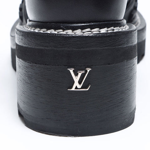 LOUIS VUITTON Ankle boots 21AW Leather Monogram Size:36 9.1" boots black WS12779