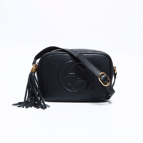 グッチ GUCCI ソーホー タッセル ショルダーバッグ ブラック WS12787