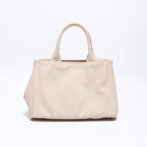 プラダ PRADA カナパ 2way スモール トートバッグ ベージュ WS12793