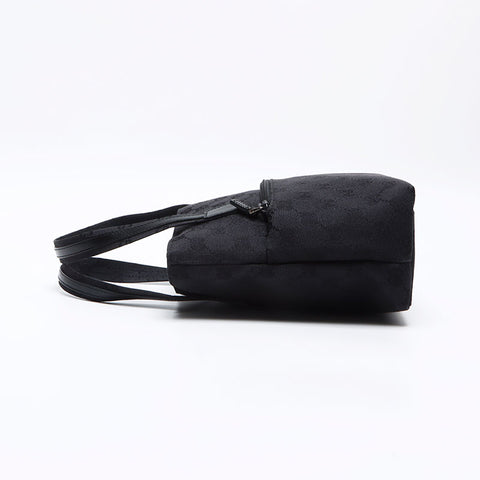美品 グッチ GUCCI GG キャンバス ハンドバッグ ブラック WS12803